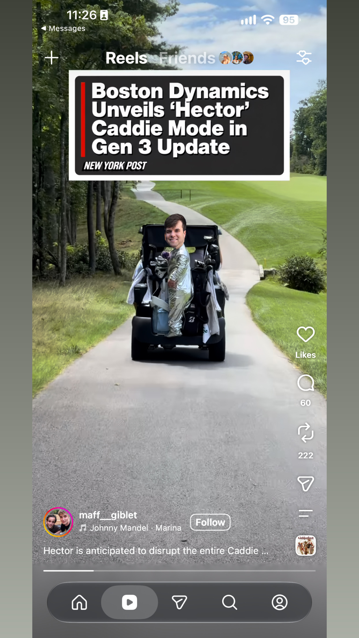 Boston Dynamics Hector caddie mode meme